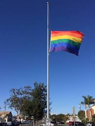 rainbowflagathalfmast